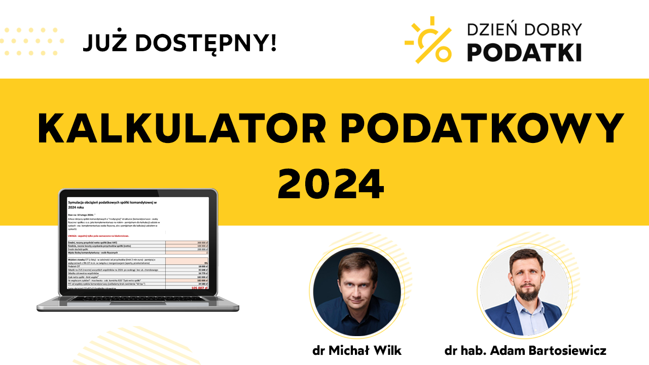 Kalkulator Podatkowy 2024 Dzień Dobry Podatki