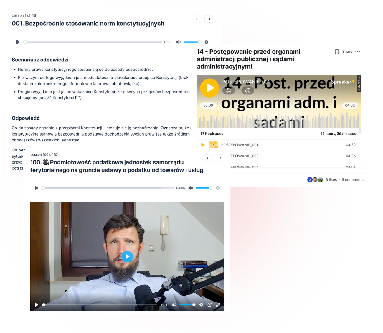 Podgląd części ustnej