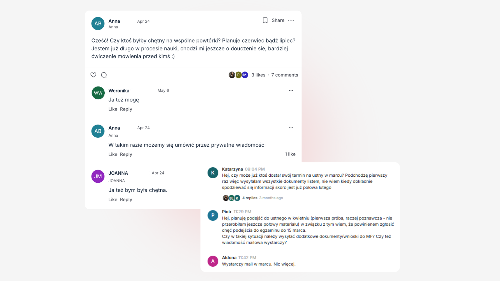 Screen: Społeczność