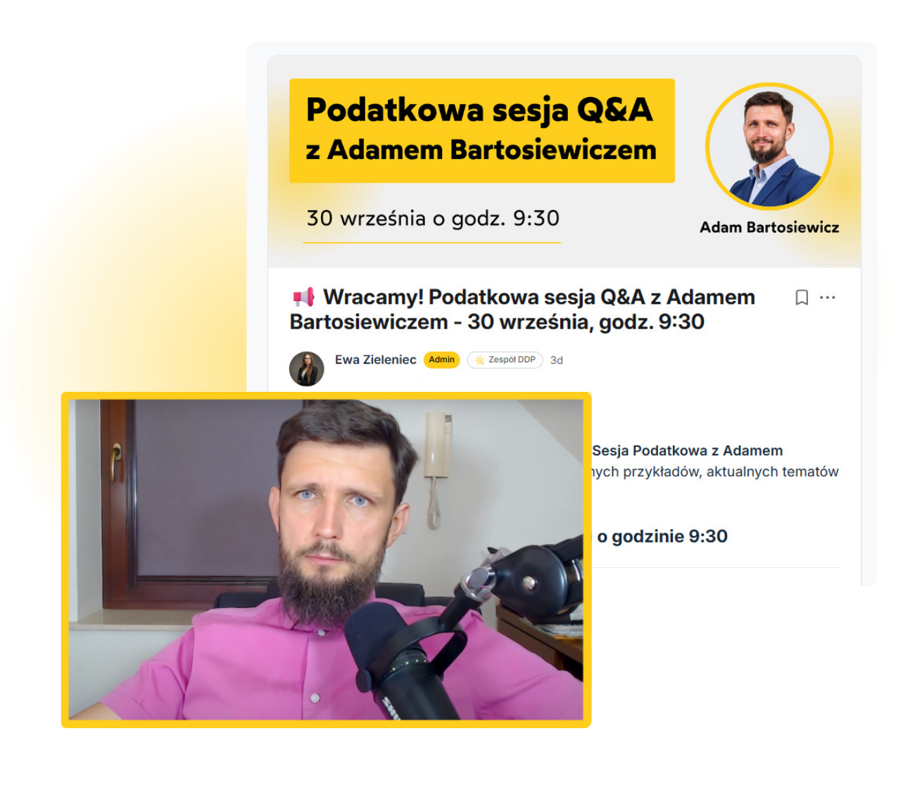 Sesje Q&A z Adamem Bartosiewiczem